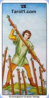 Seven of Wands Tarot card meaning